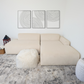 Mar Modern Corduroy Sectional Chaise Sofa 102" (3 Colors)