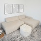 Mar Modern Corduroy Sectional Chaise Sofa 102" (3 Colors)