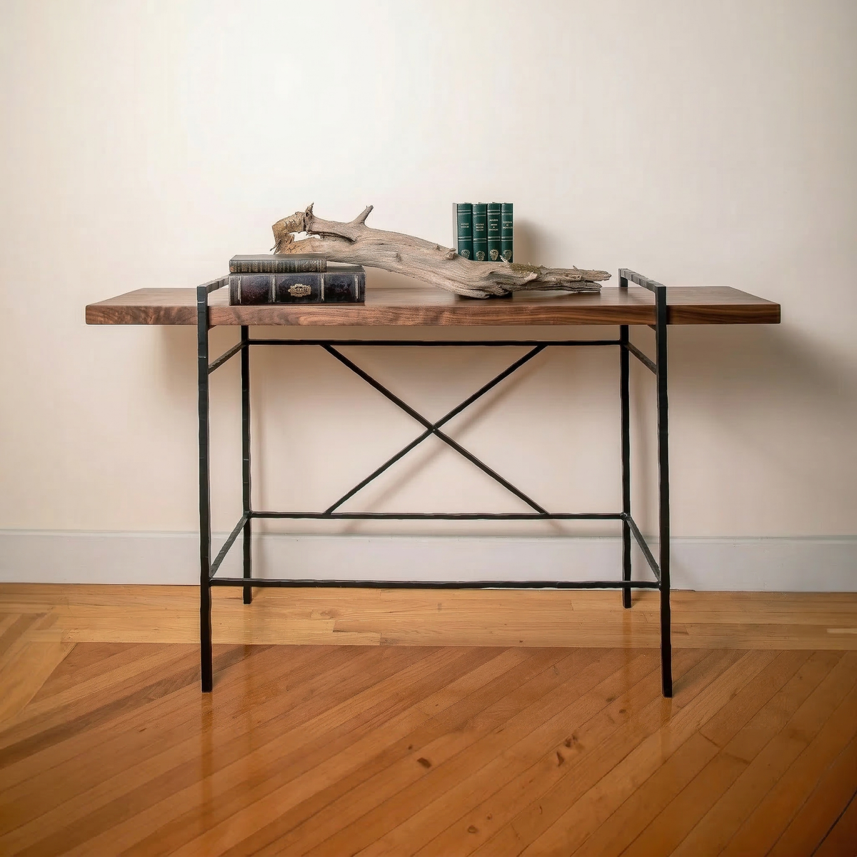 Meridian Hand-Forged Iron Console Table – hand-forged iron