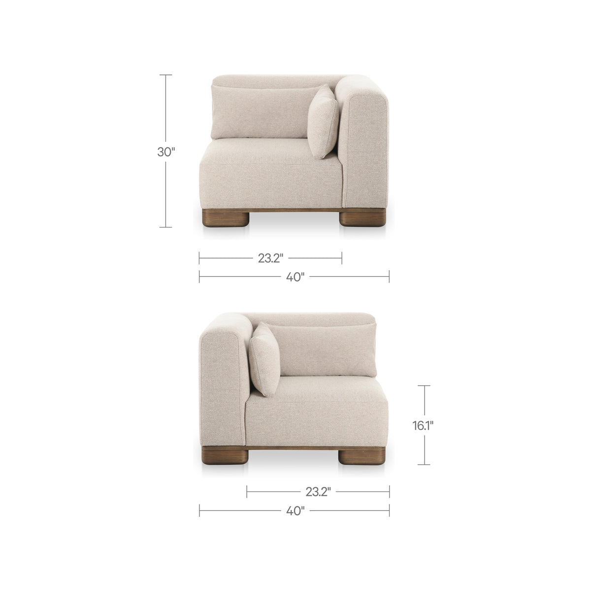 June Corner Chair – 40" Upholstered Corner Chair (2 Colors) (12)