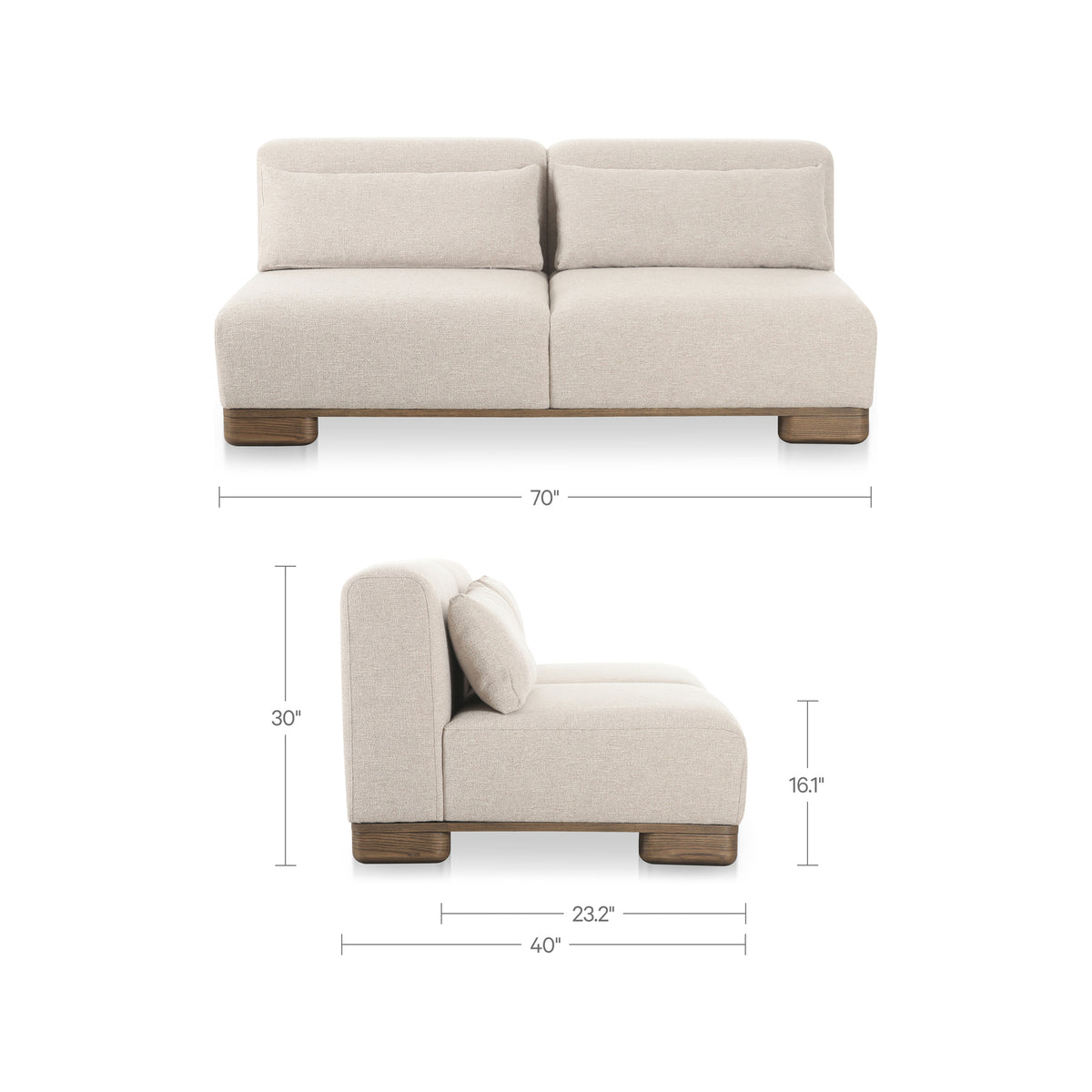 June Sofa – 70" Upholstered Sofa (5)
