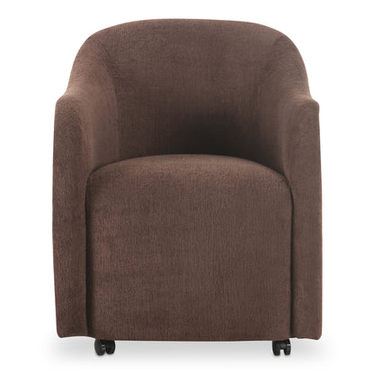 Drava Rolling Dining Chair – 26" Upholstered Dining Chair (2 Colors) (1)