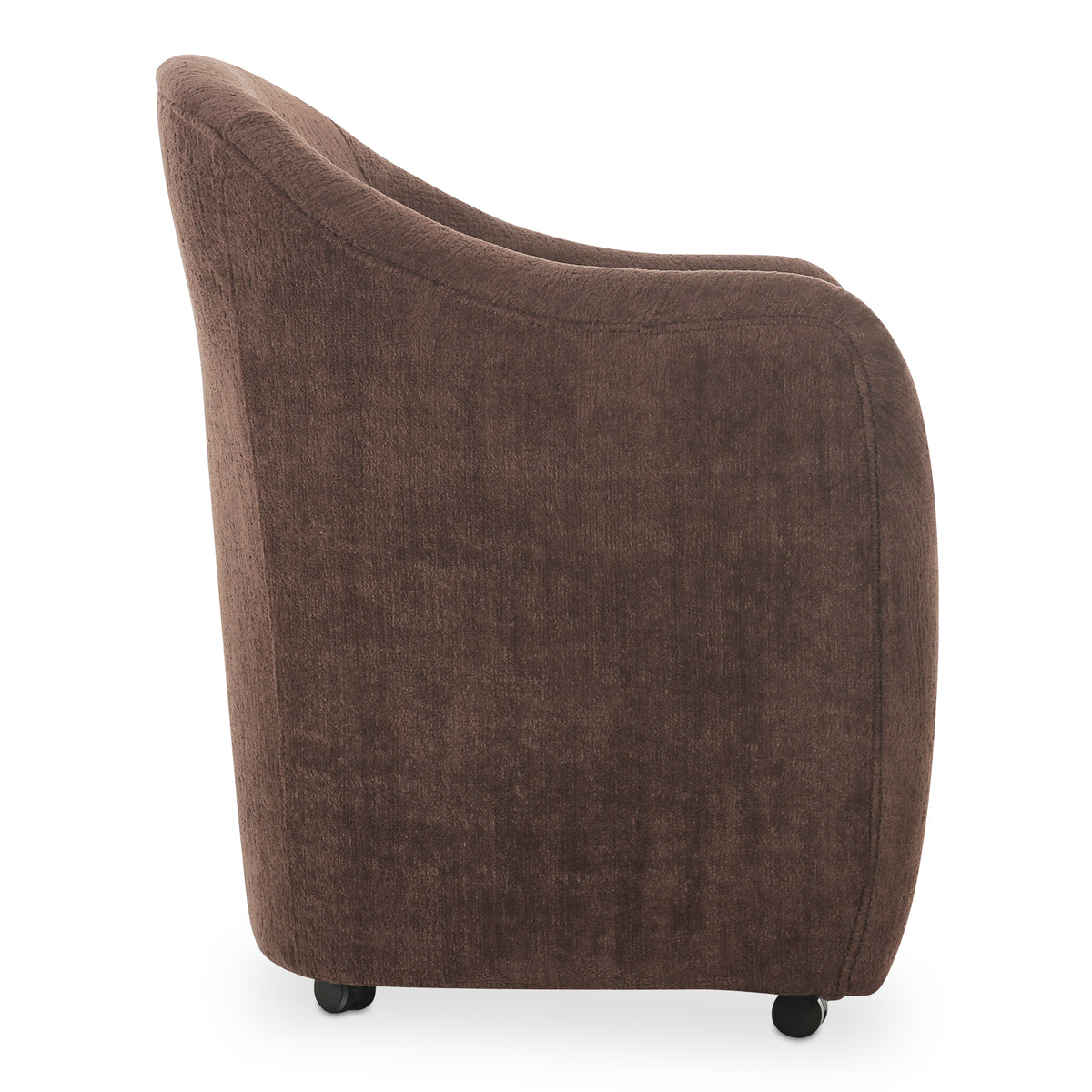 Drava Rolling Dining Chair – 26" Upholstered Dining Chair (2 Colors) (3)