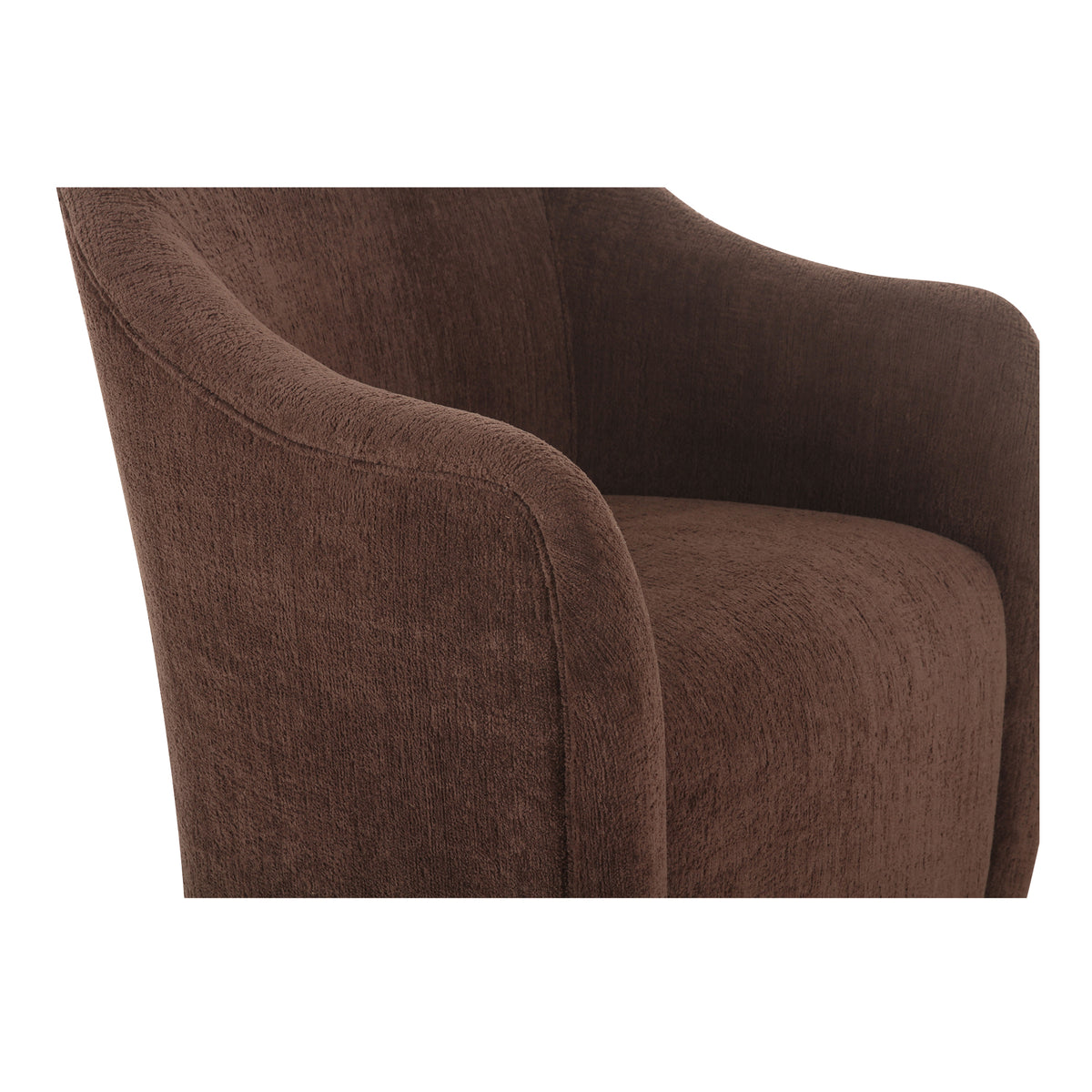 Drava Rolling Dining Chair – 26" Upholstered Dining Chair (2 Colors) (6)
