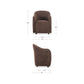 Drava Rolling Dining Chair – 26" Upholstered Dining Chair (2 Colors) (10)