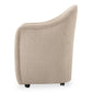 Drava Rolling Dining Chair – 26" Upholstered Dining Chair (2 Colors) (13)