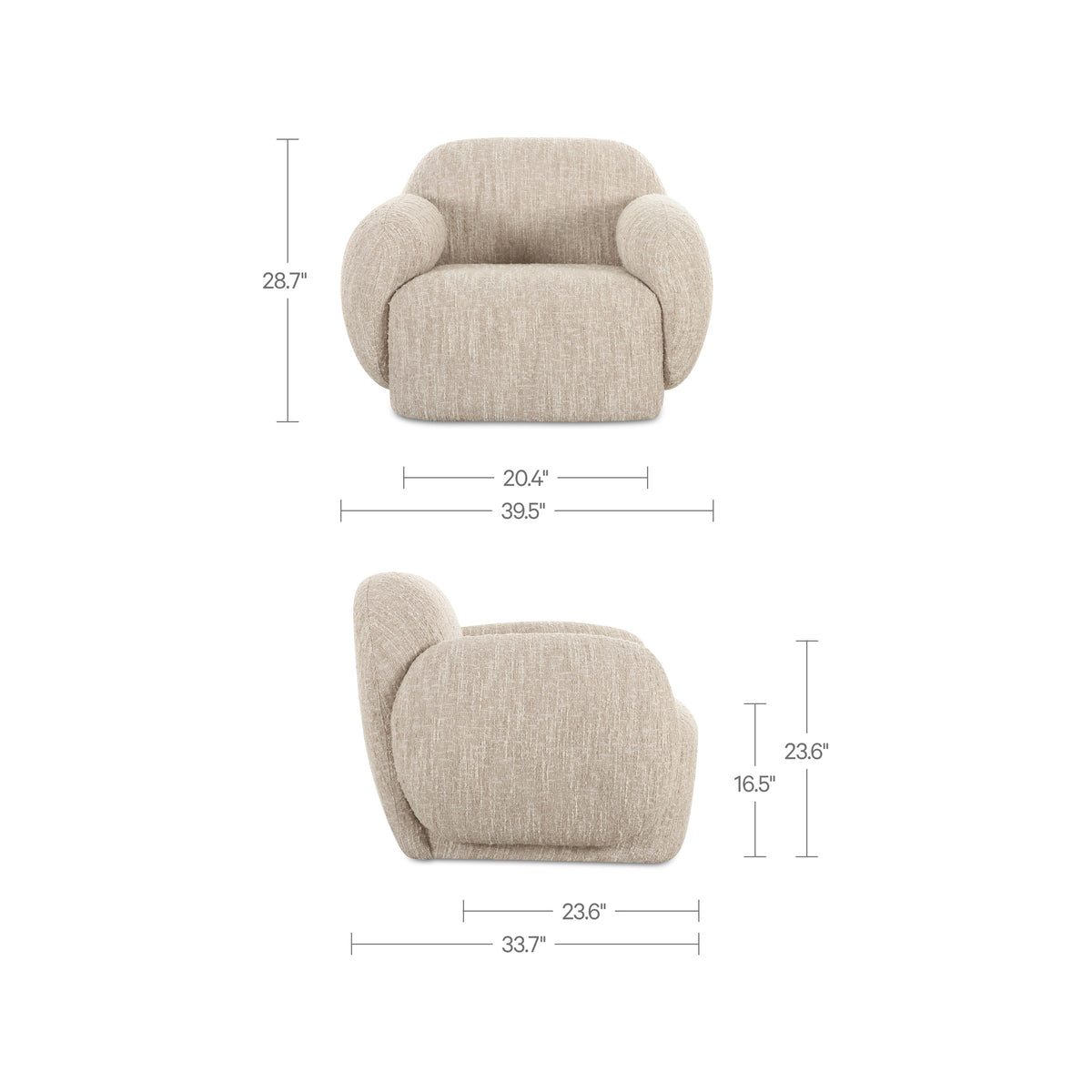 Hazel Lounge Chair – 39.5" Upholstered Lounge Chair (3 Colors) (6)