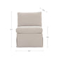 Fable Slipcover Dining Slipper Chair – 25.5" Slipcovered Dining Chair (9)