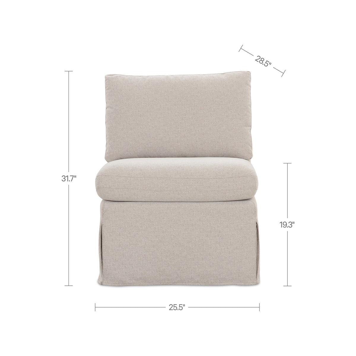 Fable Slipcover Dining Slipper Chair – 25.5" Slipcovered Dining Chair (9)