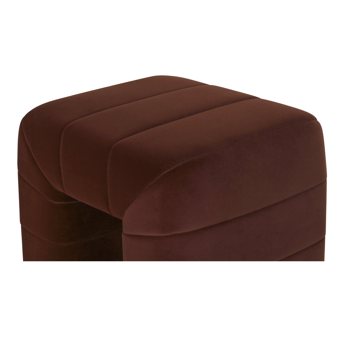Verity Stool – 23" Channel-Detailed Upholstered Stool (2 Colors) (11)