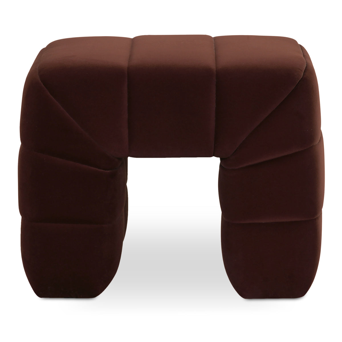 Verity Stool – 23" Channel-Detailed Upholstered Stool (2 Colors) (8)