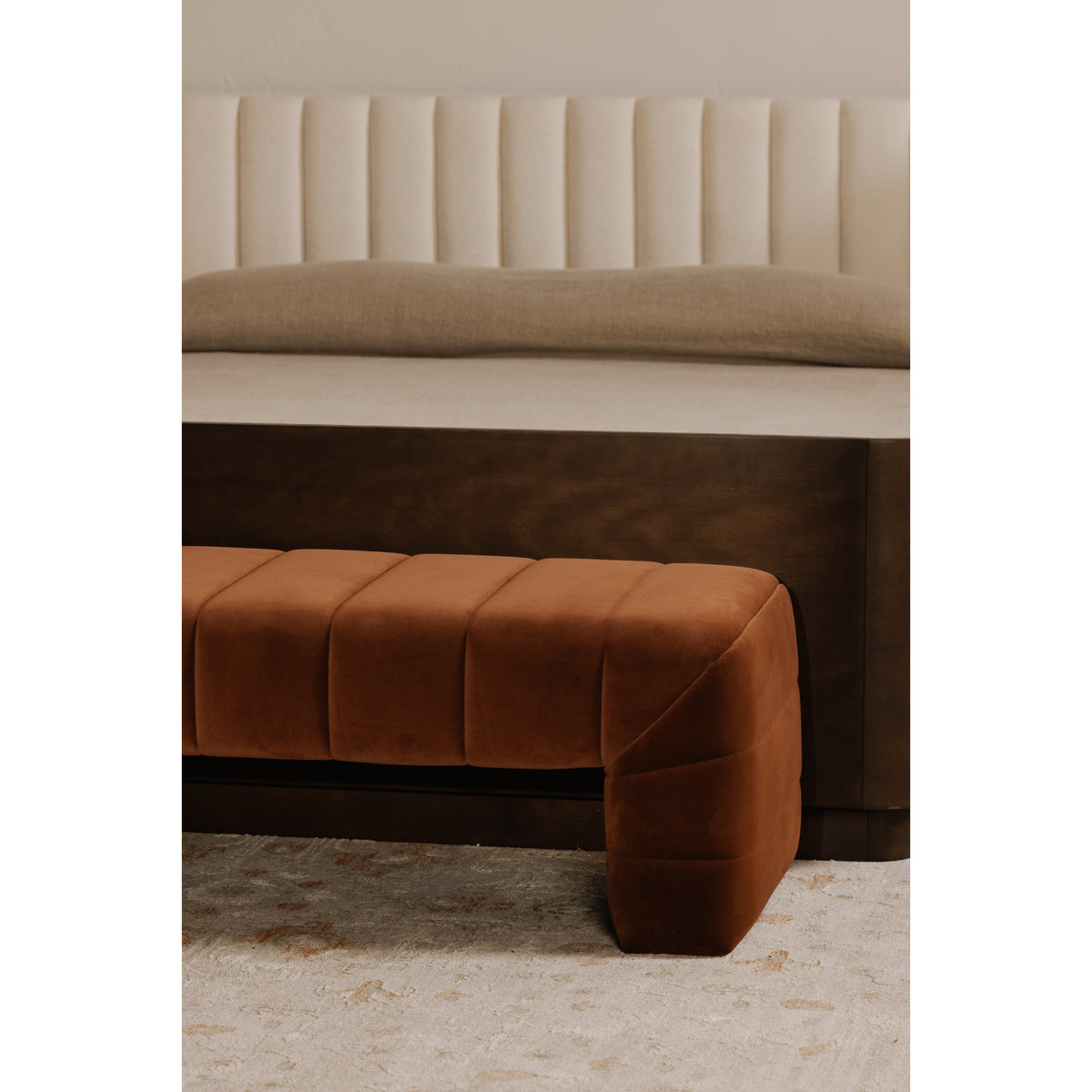 Verity Bench – 60" Channel-Detailed Upholstered Bench (2 Colors) (13)