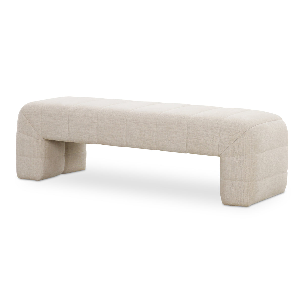 Verity Bench – 60" Channel-Detailed Upholstered Bench (2 Colors) (3)