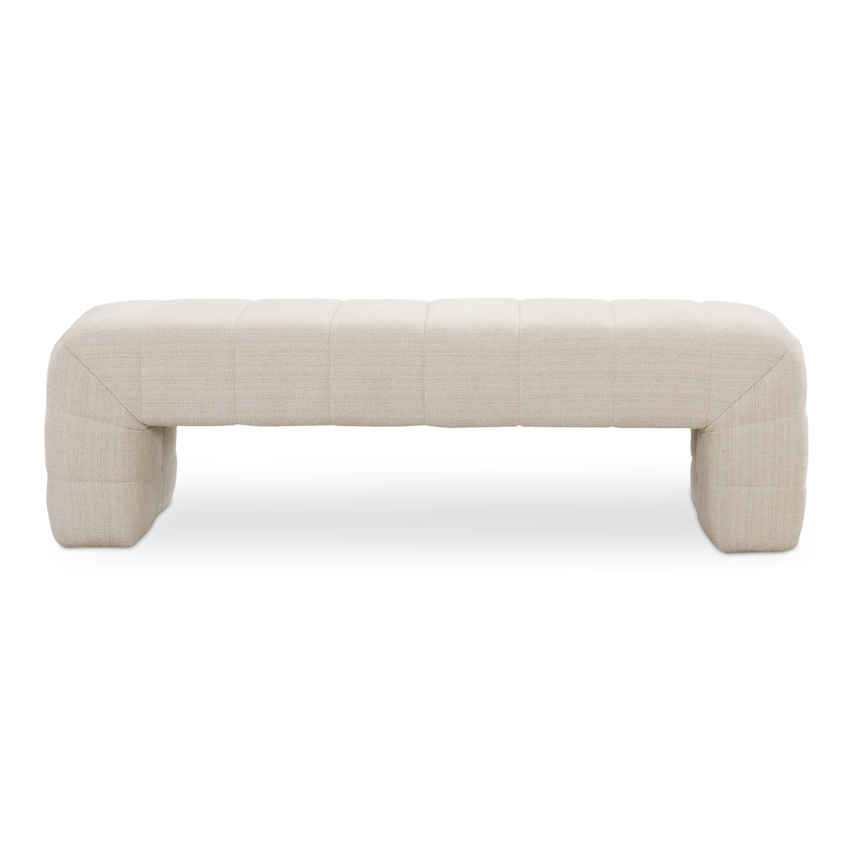 Verity Bench – 60" Channel-Detailed Upholstered Bench (2 Colors) (1)