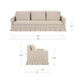 Pellicano Sofa – 98" Upholstered Sofa (2 Colors) (11)