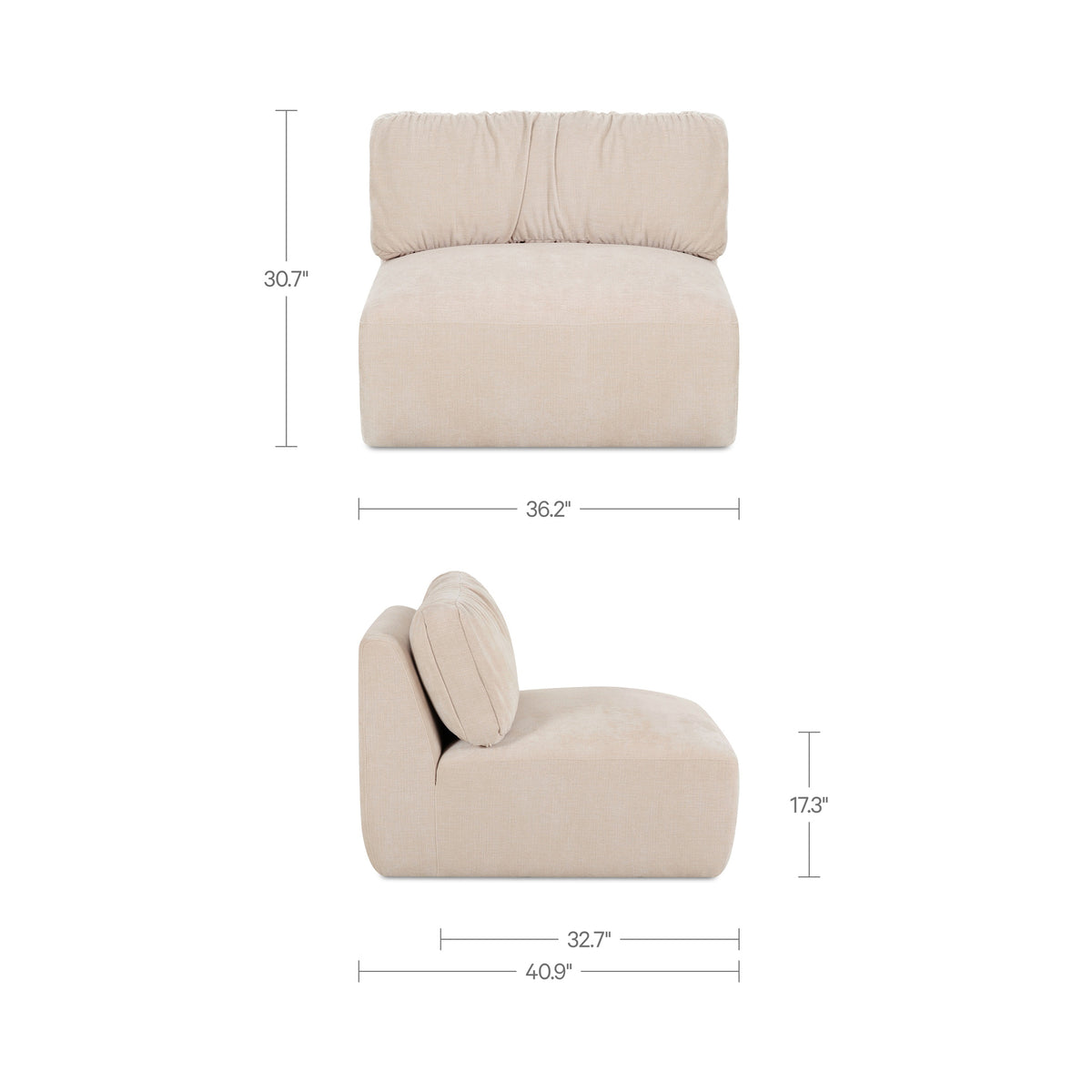 Matina Slipper Chair – 36.2" Upholstered Slipper Chair (2 Colors) (4)