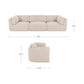 Matina Modular Sofa – 118" Upholstered Modular Sofa (2 Colors) (9)