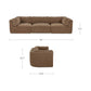 Matina Modular Sofa – 118" Upholstered Modular Sofa (2 Colors) (18)