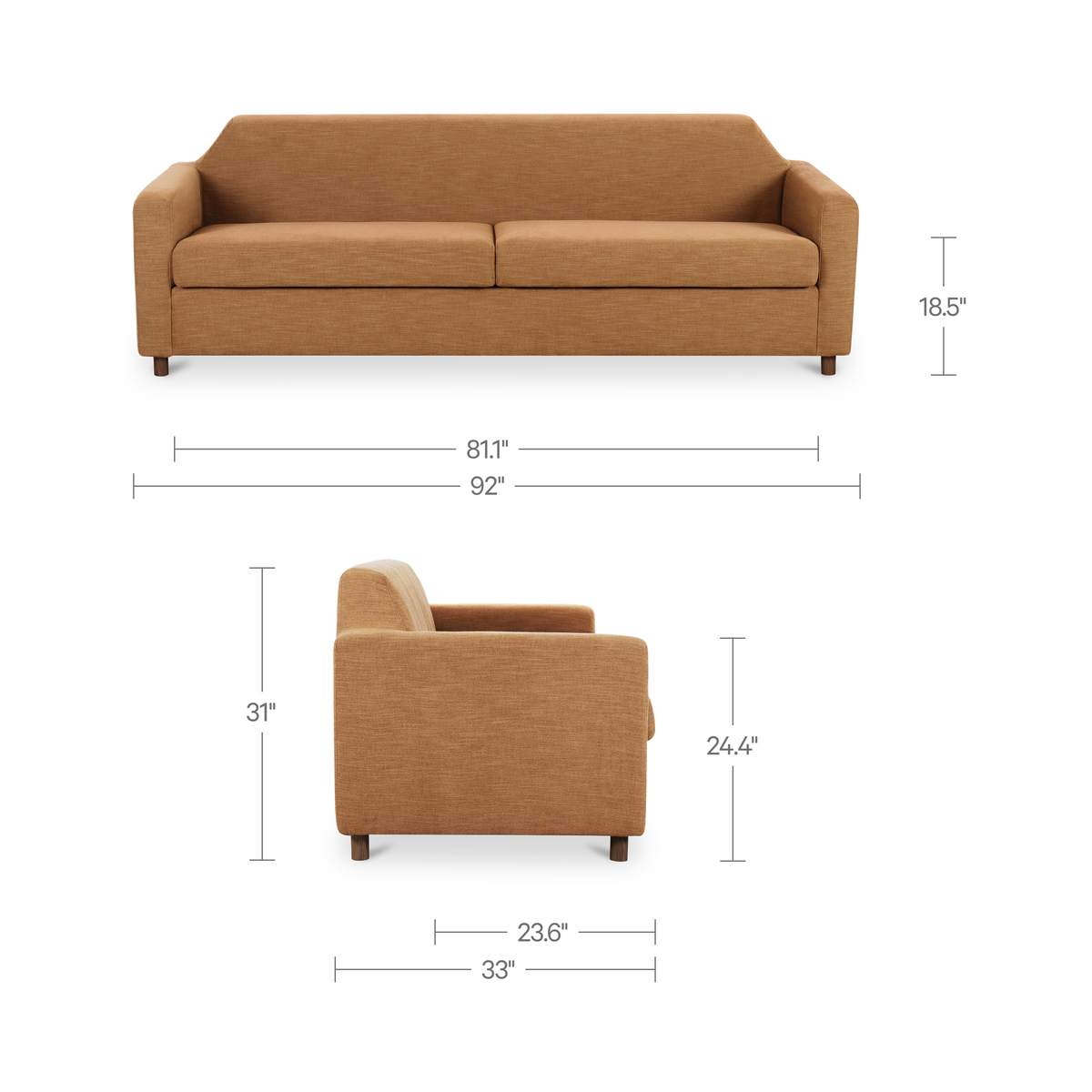 Finch Sofa – 92" Upholstered Sofa (2 Colors) (13)