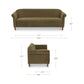 Harmony Sofa – 84.8" Upholstered Sofa (2 Colors) (6)
