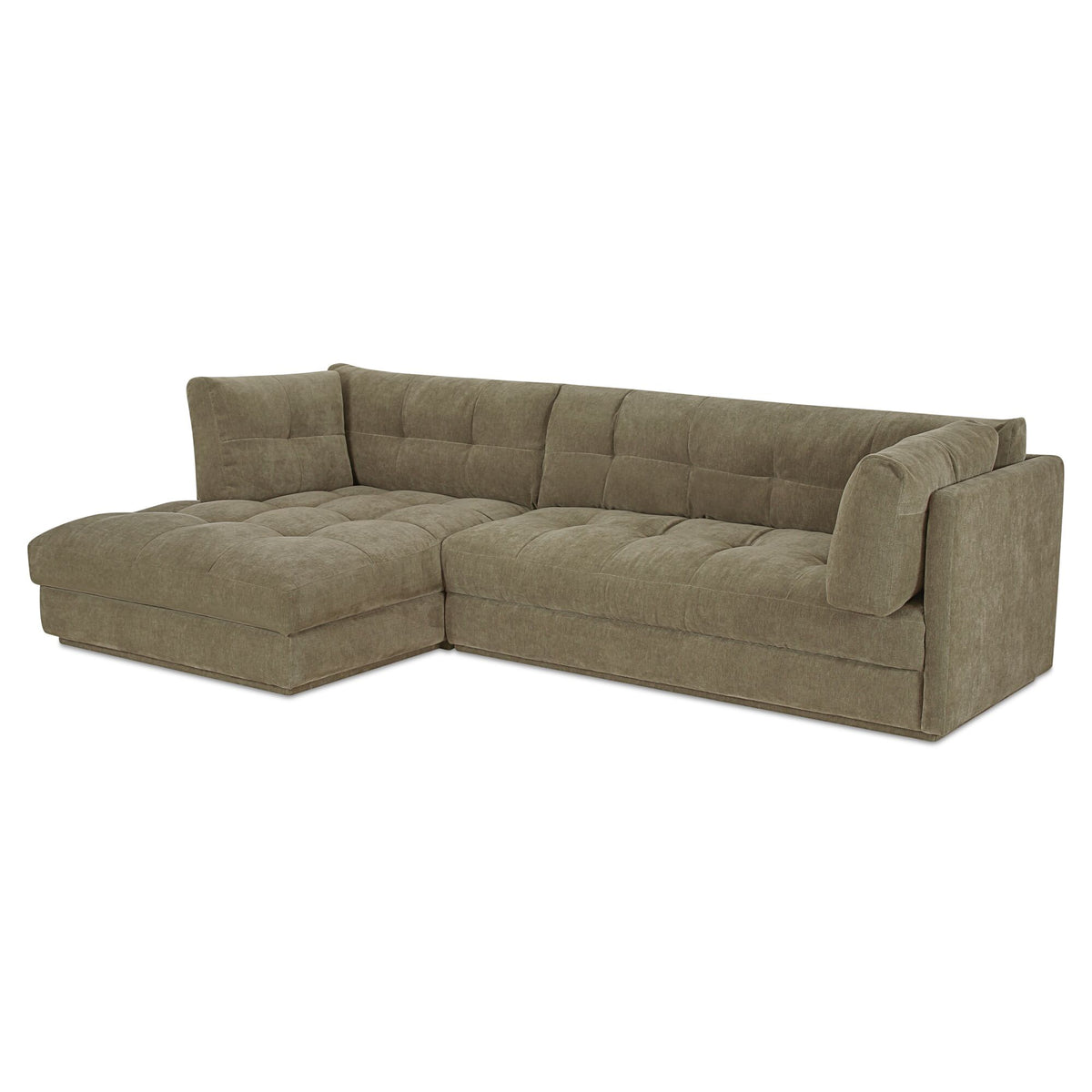 Mischa Sectional – 114.96" Tufted Upholstered Sectional Sofa (2 Colors) (4)