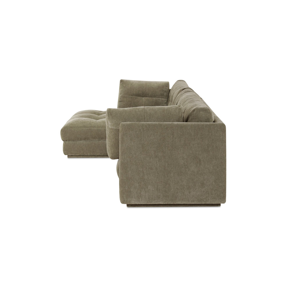 Mischa Sectional – 114.96" Tufted Upholstered Sectional Sofa (2 Colors) (2)