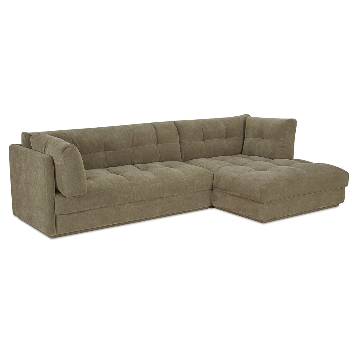 Mischa Sectional – 114.96" Tufted Upholstered Sectional Sofa (2 Colors) (11)