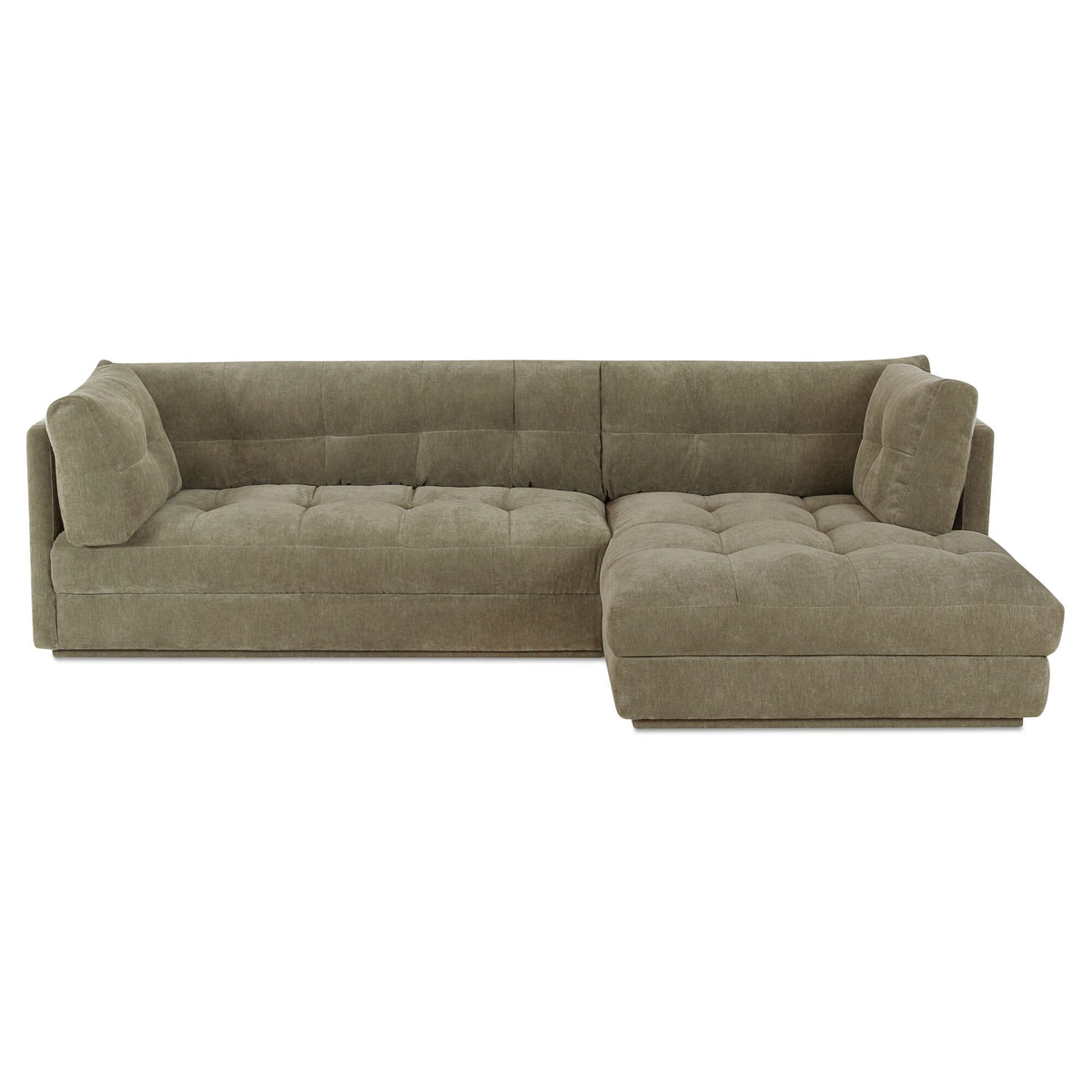 Mischa Sectional – 114.96" Tufted Upholstered Sectional Sofa (2 Colors) (10)
