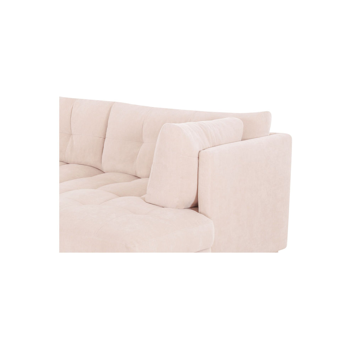 Mischa Sectional – 114.96" Tufted Upholstered Sectional Sofa (2 Colors) (24)