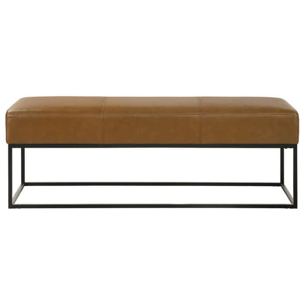 Odessa Genuine Leather Bench 48