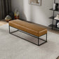 Odessa Genuine Leather Bench 48"