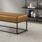 Odessa Genuine Leather Bench 48"