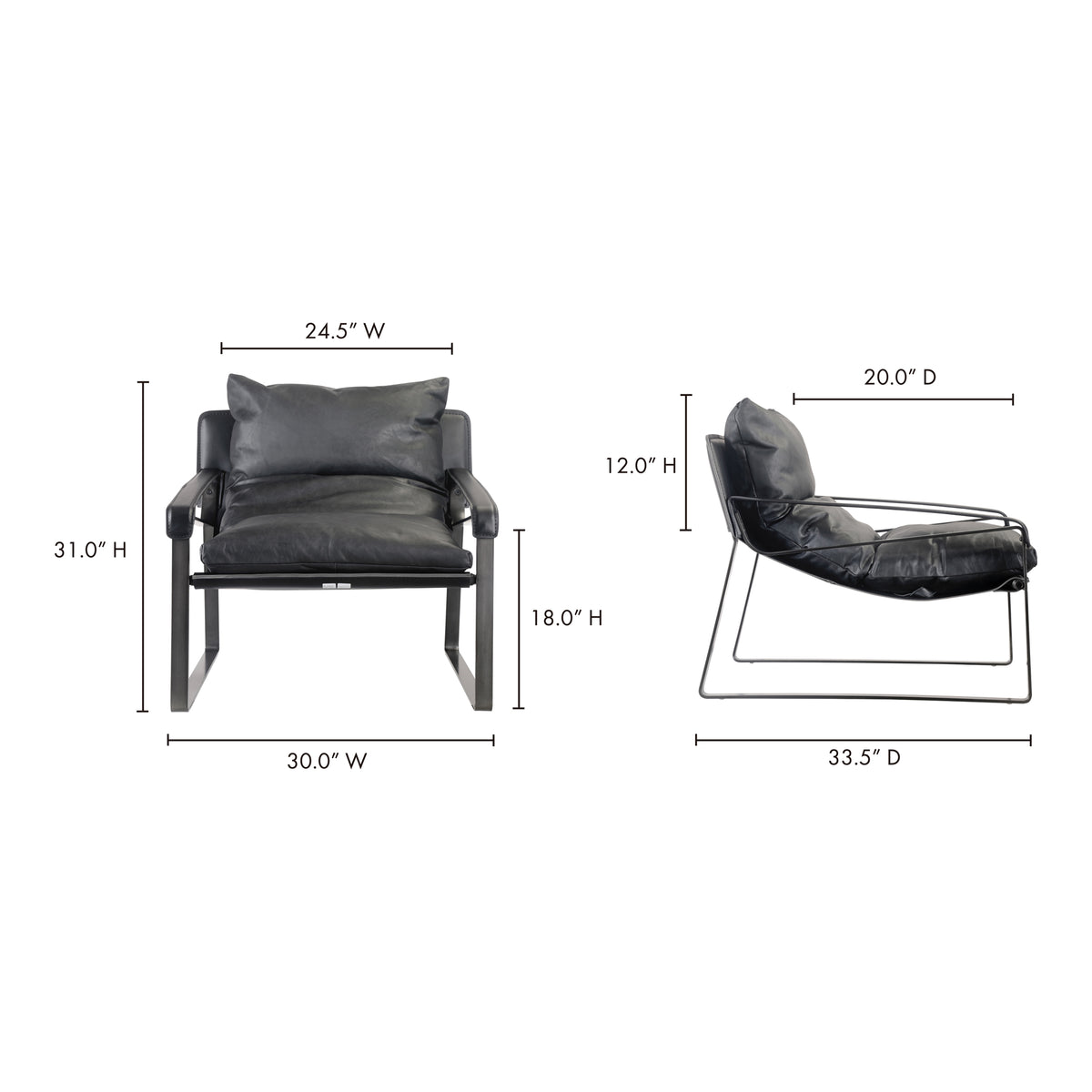 Connor Club Chair – 30" Leather Accent Chair (5)