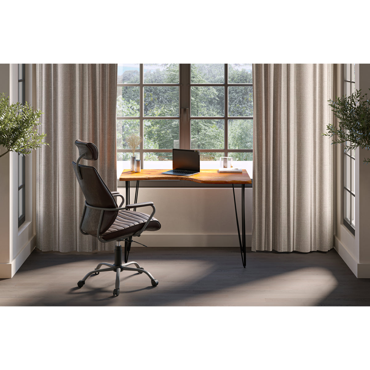 Executive Office Chair – 25.5" Leather Office Chair (2 Colors) (16)