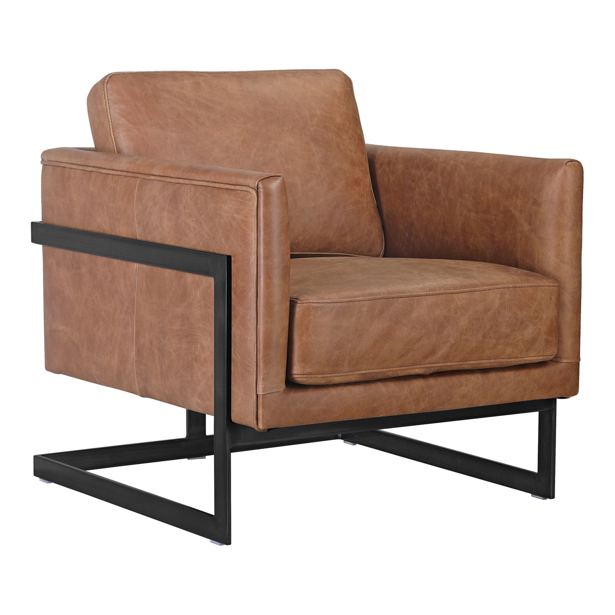 Luxley Club Chair – 27" Leather Accent Chair (2 Colors) (13)