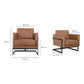 Luxley Club Chair – 27" Leather Accent Chair (2 Colors) (9)
