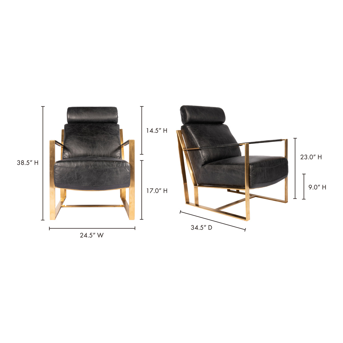 Paradiso Chair – 24.5" Leather Accent Chair (5)