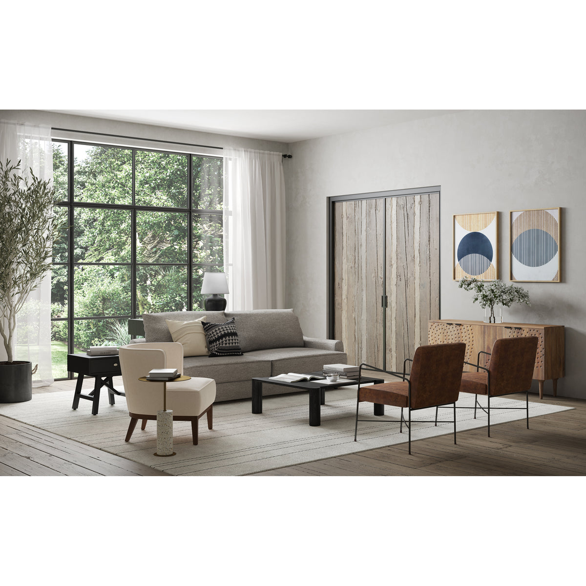 Dagwood Leather Armchair – 22" Accent Chair (4)