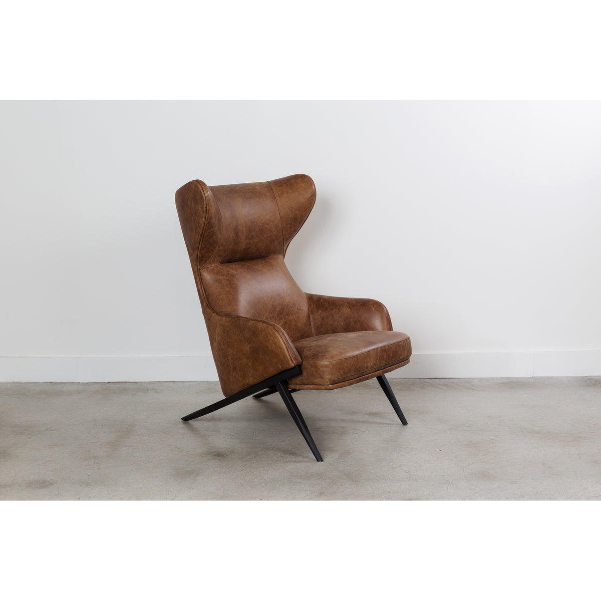 Amos Leather Accent Chair – 28" Accent Chair (2)