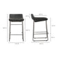 Starlet Counter Stool Set of 2 – 17" Leather Counter Stools (2 Colors) (14)
