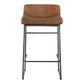 Starlet Counter Stool Set of 2 – 17" Leather Counter Stools (2 Colors) (16)