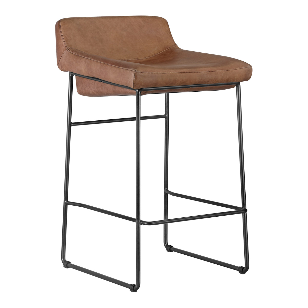 Starlet Counter Stool Set of 2 – 17" Leather Counter Stools (2 Colors) (18)