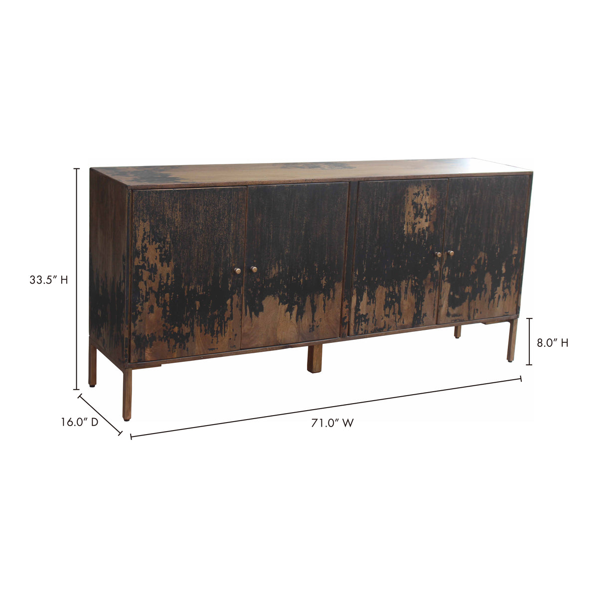 Artists Sideboard – 48"–71" Solid Mango Sideboard (12)