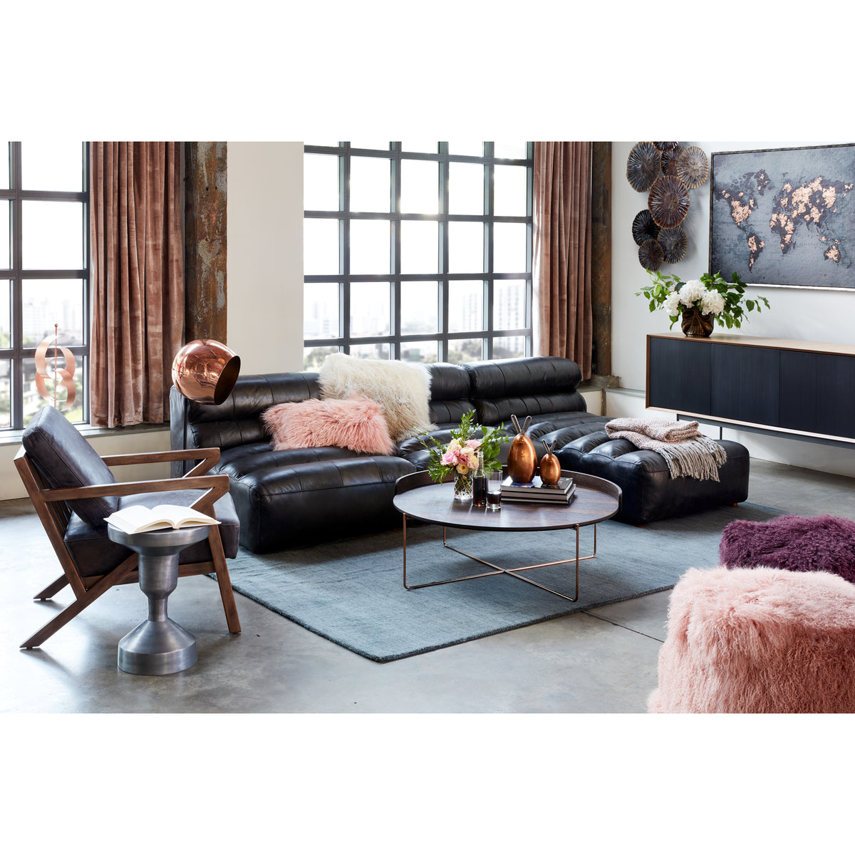 Araya Sideboard – 87" Walnut Veneer Sideboard (8)