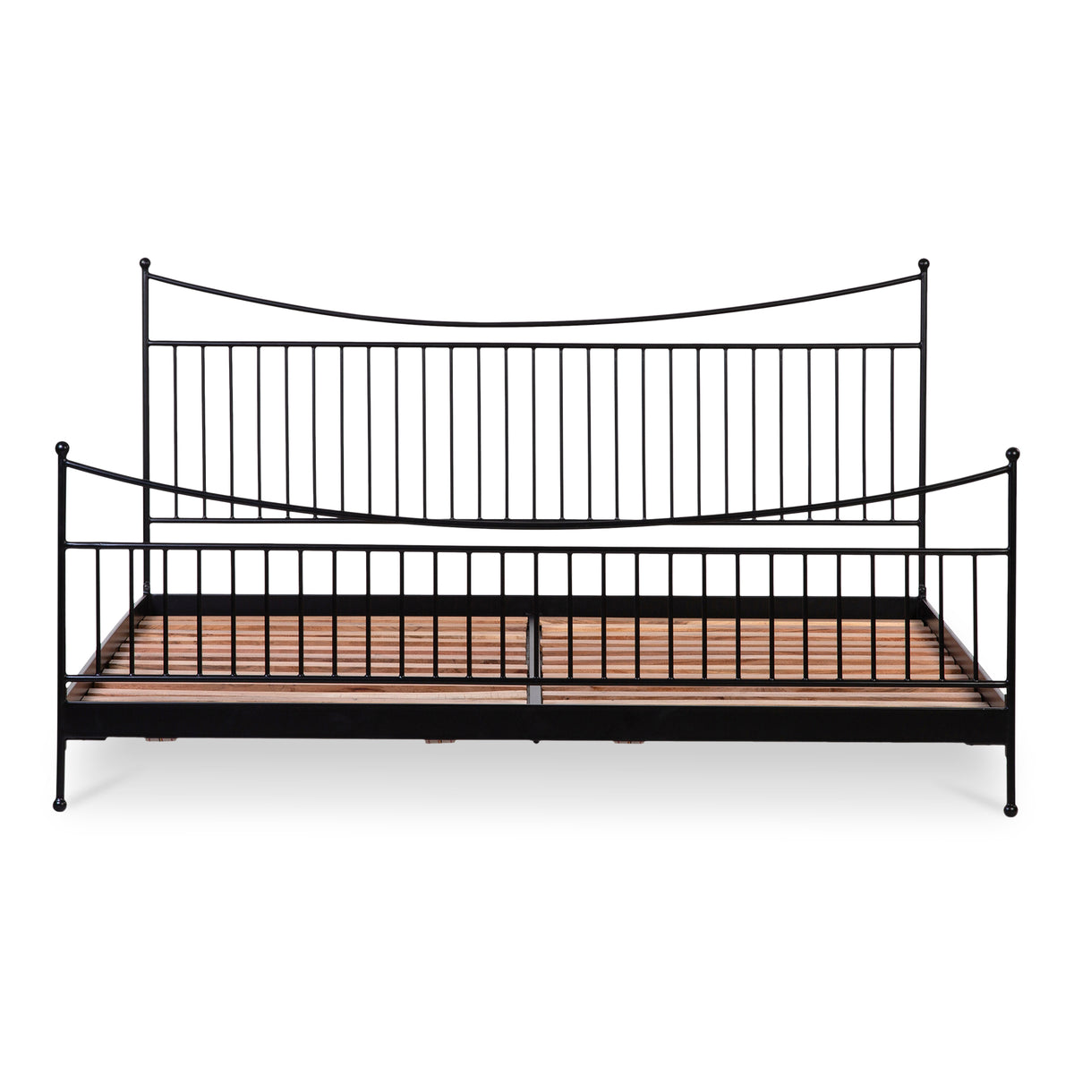 Monet Bed – 63.5" Iron and Acacia Bed (12)