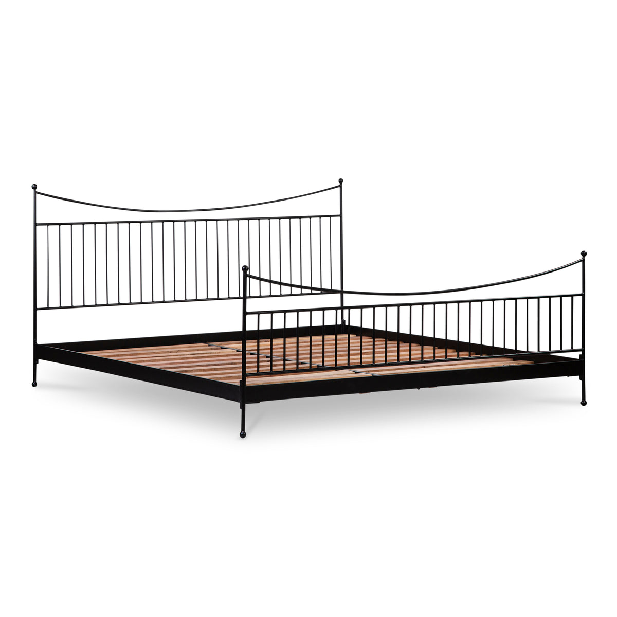 Monet Bed – 63.5" Iron and Acacia Bed (3)