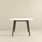 Alina MCM Round Walnut Wood Dining Table 43" (2 Colors)