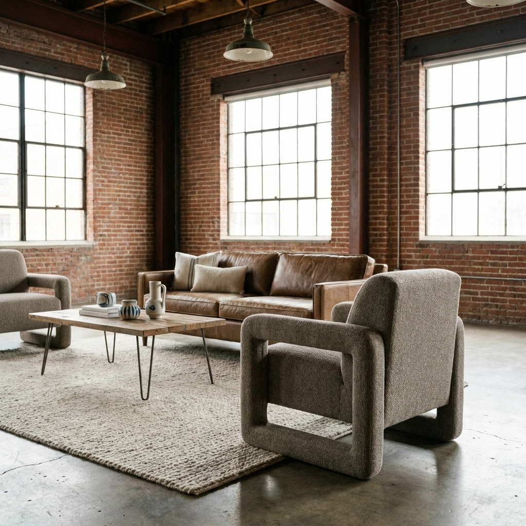 Glenda Gray Chenille Accent Chair | Plush Modern Accent Chair
