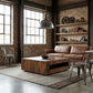 Ardena 50" Solid Wood Square Coffee Table with Storage | Handmade Mango Wood Coffee Table