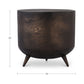 Kettel Accent Table – 19" Bronze Aluminum Drum Table (9)